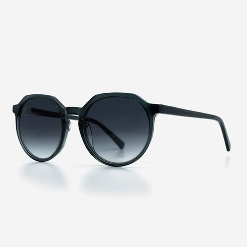 Oval and Architectural lines Acetate Women's Sunglasses 21A8035